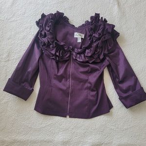 Joseph Ribkoff Ruffle Blouse